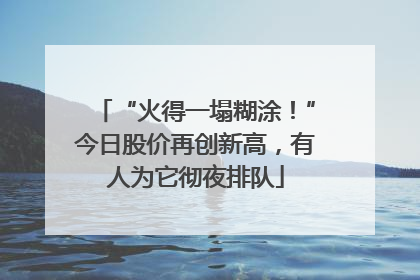 “火得一塌糊涂！”今日股价再创新高，有人为它彻夜排队