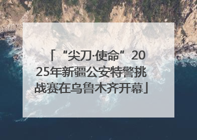 “尖刀·使命”2025年新疆公安特警挑战赛在乌鲁木齐开幕
