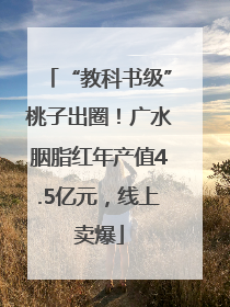 “教科书级”桃子出圈！广水胭脂红年产值4.5亿元，线上卖爆