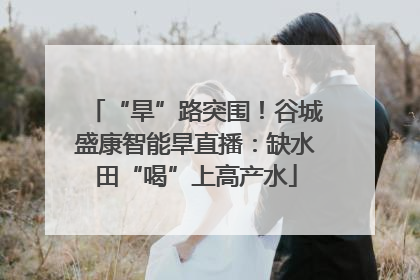 “旱”路突围！谷城盛康智能旱直播：缺水田“喝”上高产水