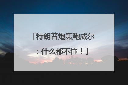 特朗普炮轰鲍威尔：什么都不懂！