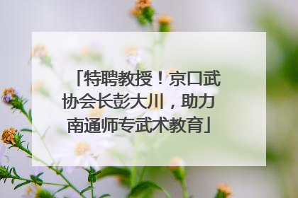 特聘教授！京口武协会长彭大川，助力南通师专武术教育