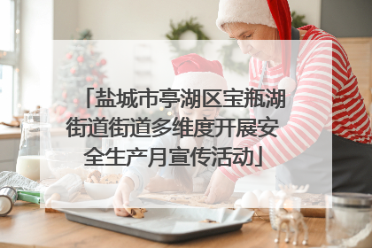 盐城市亭湖区宝瓶湖街道街道多维度开展安全生产月宣传活动