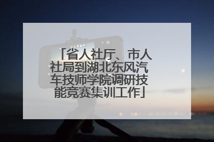 省人社厅、市人社局到湖北东风汽车技师学院调研技能竞赛集训工作