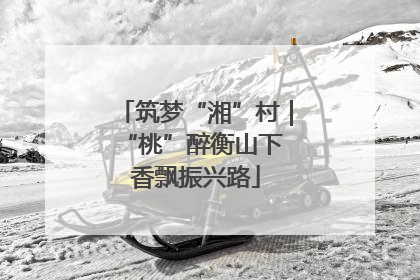 筑梦“湘”村｜“桃”醉衡山下 香飘振兴路