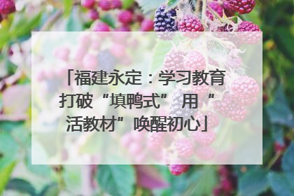 福建永定：学习教育打破“填鸭式” 用“活教材”唤醒初心