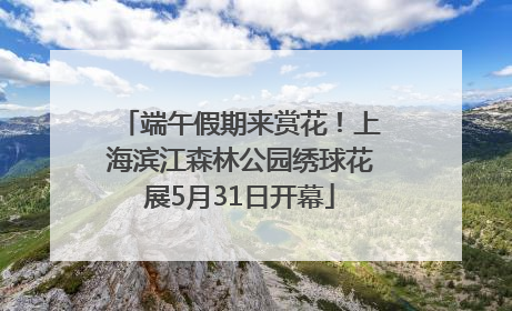 端午假期来赏花！上海滨江森林公园绣球花展5月31日开幕