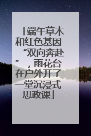 端午草木和红色基因“双向奔赴”，雨花台在户外开了一堂沉浸式思政课