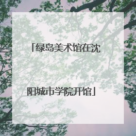 绿岛美术馆在沈阳城市学院开馆