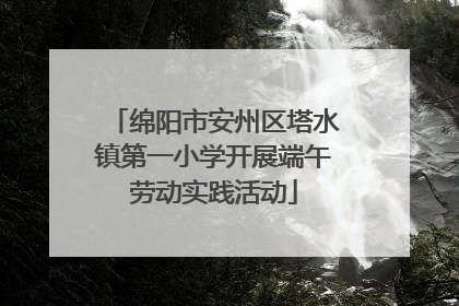 绵阳市安州区塔水镇第一小学开展端午劳动实践活动