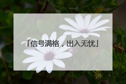 信号满格，出入无忧