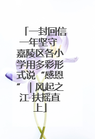 一封回信一年坚守 嘉陵区各小学用多彩形式说“感恩”｜风起之江 扶摇直上