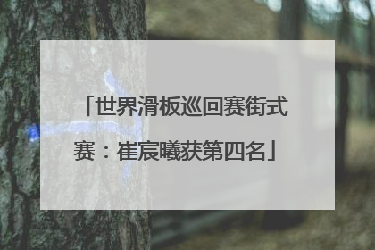 世界滑板巡回赛街式赛：崔宸曦获第四名