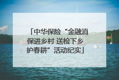 中华保险“金融消保进乡村 送检下乡护春耕”活动纪实