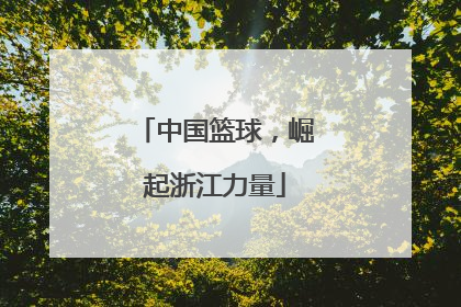 中国篮球，崛起浙江力量