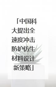 中国科大提出全速度冲击防护仿生材料设计新策略