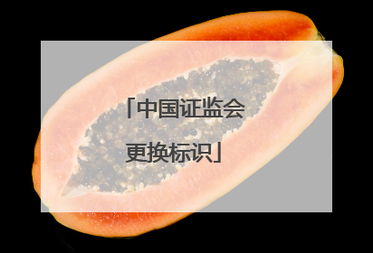 中国证监会更换标识