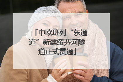 中欧班列“东通道”新建绥芬河隧道正式贯通