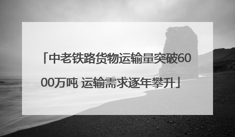 中老铁路货物运输量突破6000万吨 运输需求逐年攀升