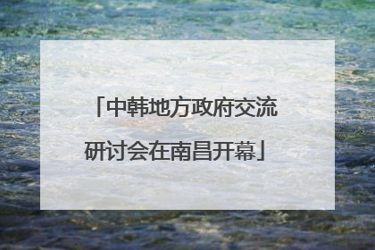 中韩地方政府交流研讨会在南昌开幕