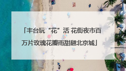 丰台玩“花”活 花街夜市百万片玫瑰花瓣雨甜翻北京城