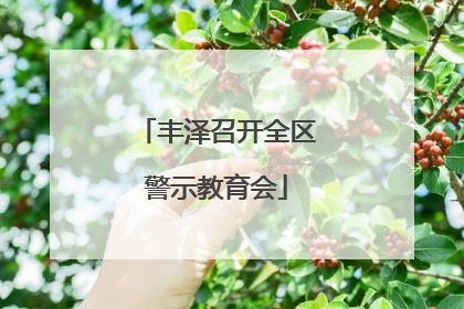 丰泽召开全区警示教育会