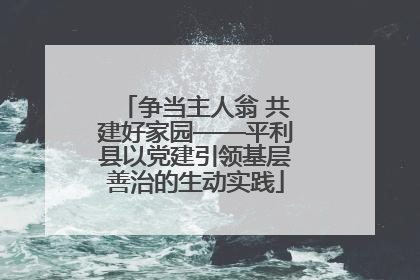争当主人翁 共建好家园——平利县以党建引领基层善治的生动实践