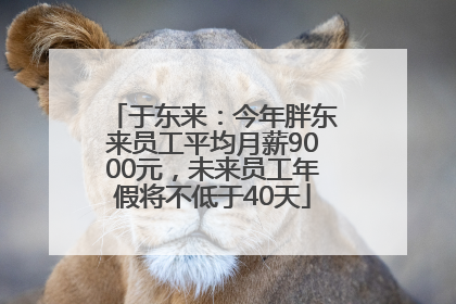 于东来：今年胖东来员工平均月薪9000元，未来员工年假将不低于40天