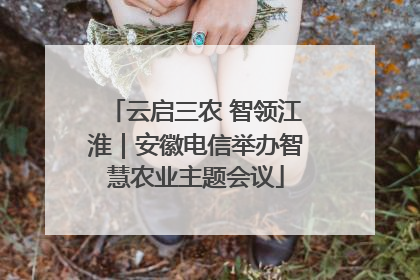 云启三农 智领江淮｜安徽电信举办智慧农业主题会议
