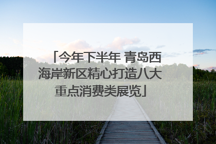 今年下半年 青岛西海岸新区精心打造八大重点消费类展览