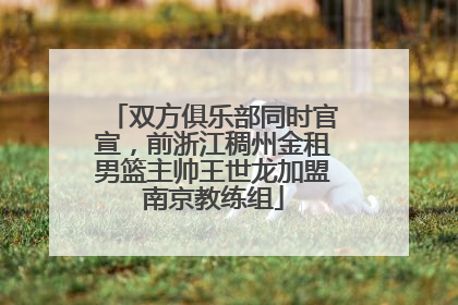 双方俱乐部同时官宣，前浙江稠州金租男篮主帅王世龙加盟南京教练组