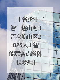 千名少年‘智’逐山海！青岛崂山区2025人工智能竞赛点燃科技梦想