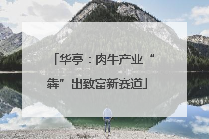 华亭：肉牛产业“犇”出致富新赛道