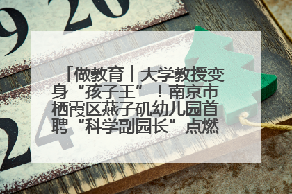 做教育︱大学教授变身“孩子王”！南京市栖霞区燕子矶幼儿园首聘“科学副园长”点燃萌娃科学梦