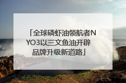 全球磷虾油领航者NYO3以三文鱼油开辟品牌升级新道路
