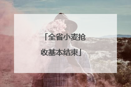 全省小麦抢收基本结束