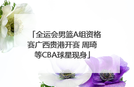 全运会男篮A组资格赛广西贵港开赛 周琦等CBA球星现身