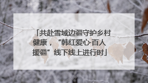 共赴雪域边疆守护乡村健康，“韩红爱心·百人援疆”线下线上进行时