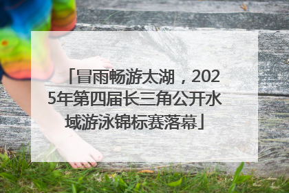 冒雨畅游太湖，2025年第四届长三角公开水域游泳锦标赛落幕