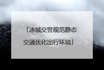 冰城交警规范静态交通优化出行环境