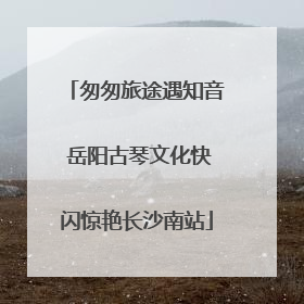 匆匆旅途遇知音 岳阳古琴文化快闪惊艳长沙南站