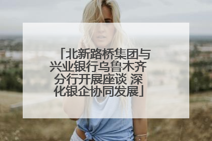 北新路桥集团与兴业银行乌鲁木齐分行开展座谈 深化银企协同发展