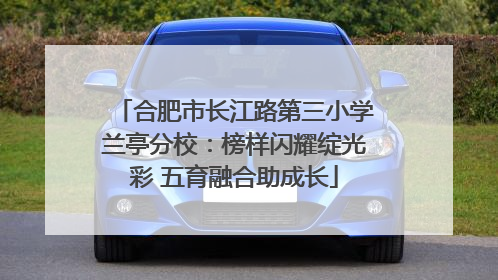 合肥市长江路第三小学兰亭分校：榜样闪耀绽光彩 五育融合助成长
