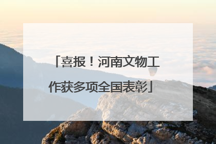 喜报！河南文物工作获多项全国表彰