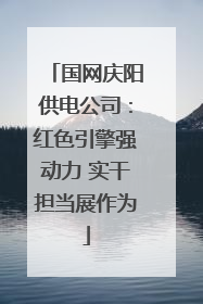 国网庆阳供电公司：红色引擎强动力 实干担当展作为