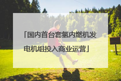 国内首台套氢内燃机发电机组投入商业运营