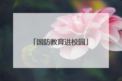 国防教育进校园