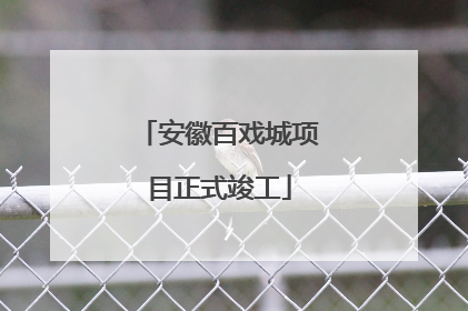 安徽百戏城项目正式竣工