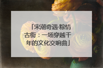 宋潮奇遇·粽情古街：一场穿越千年的文化交响曲