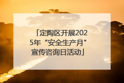 定陶区开展2025年“安全生产月”宣传咨询日活动